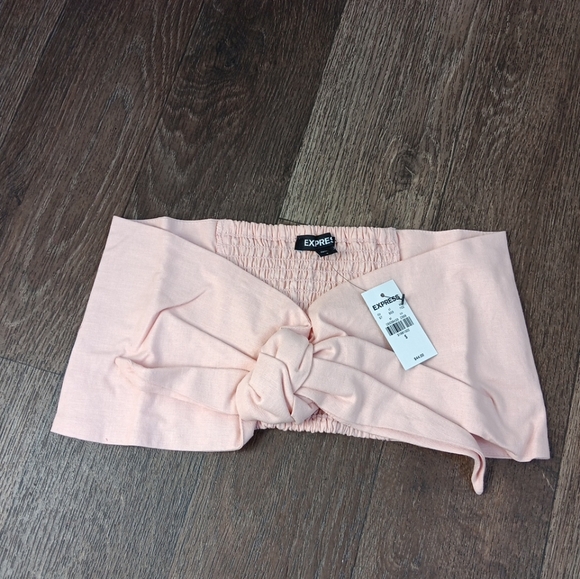 Express Baby Pink Crop  Top New Size S Very Cute - Picture 2 of 5